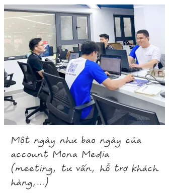 Gặp khách tại văn phòng MONA